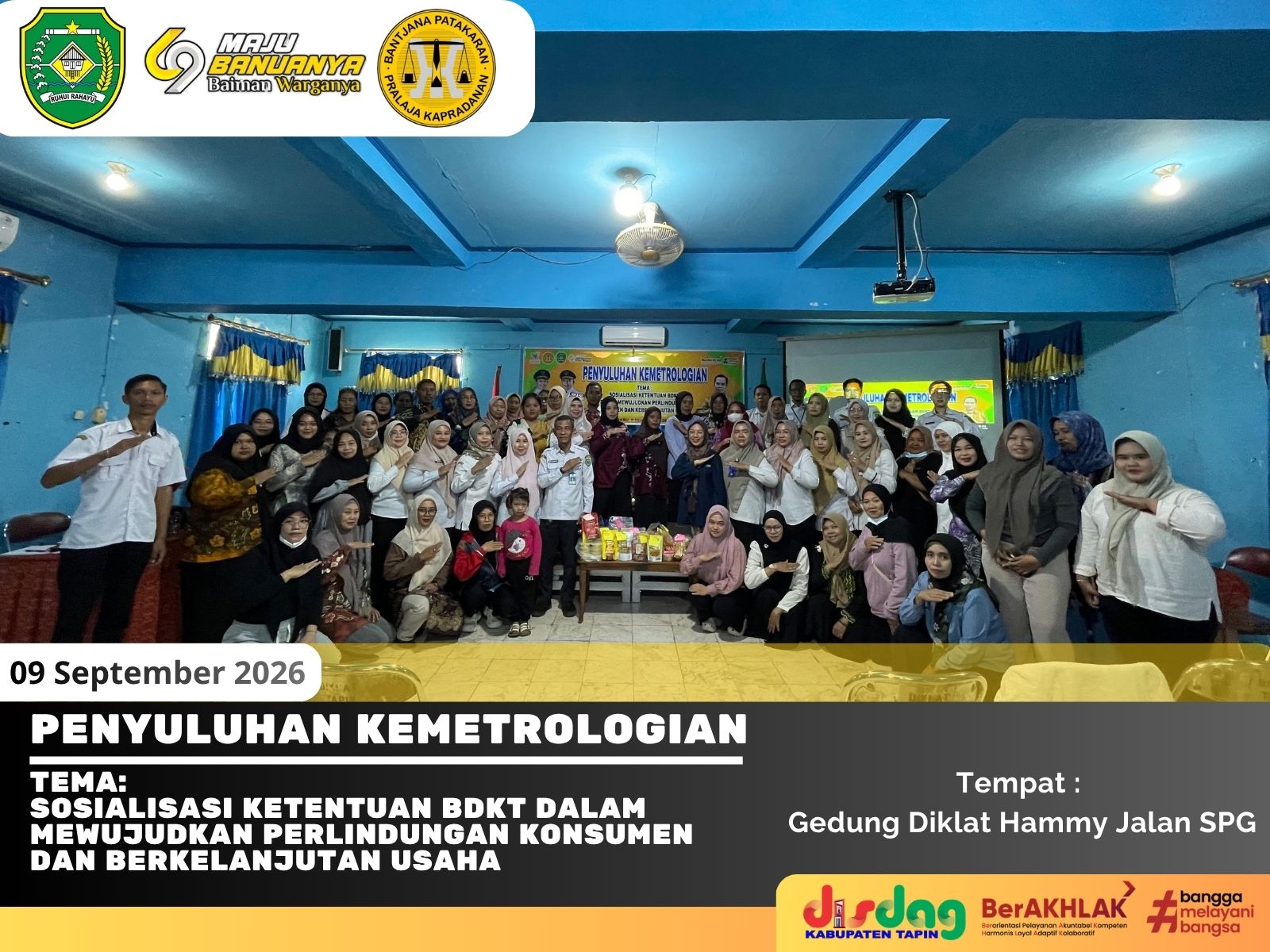 Dinas Perdagangan Kabupaten Tapin Gelar Penyuluhan Mengenai BDKT untuk Tingkatkan Kesadaran dan Pemahaman Peserta