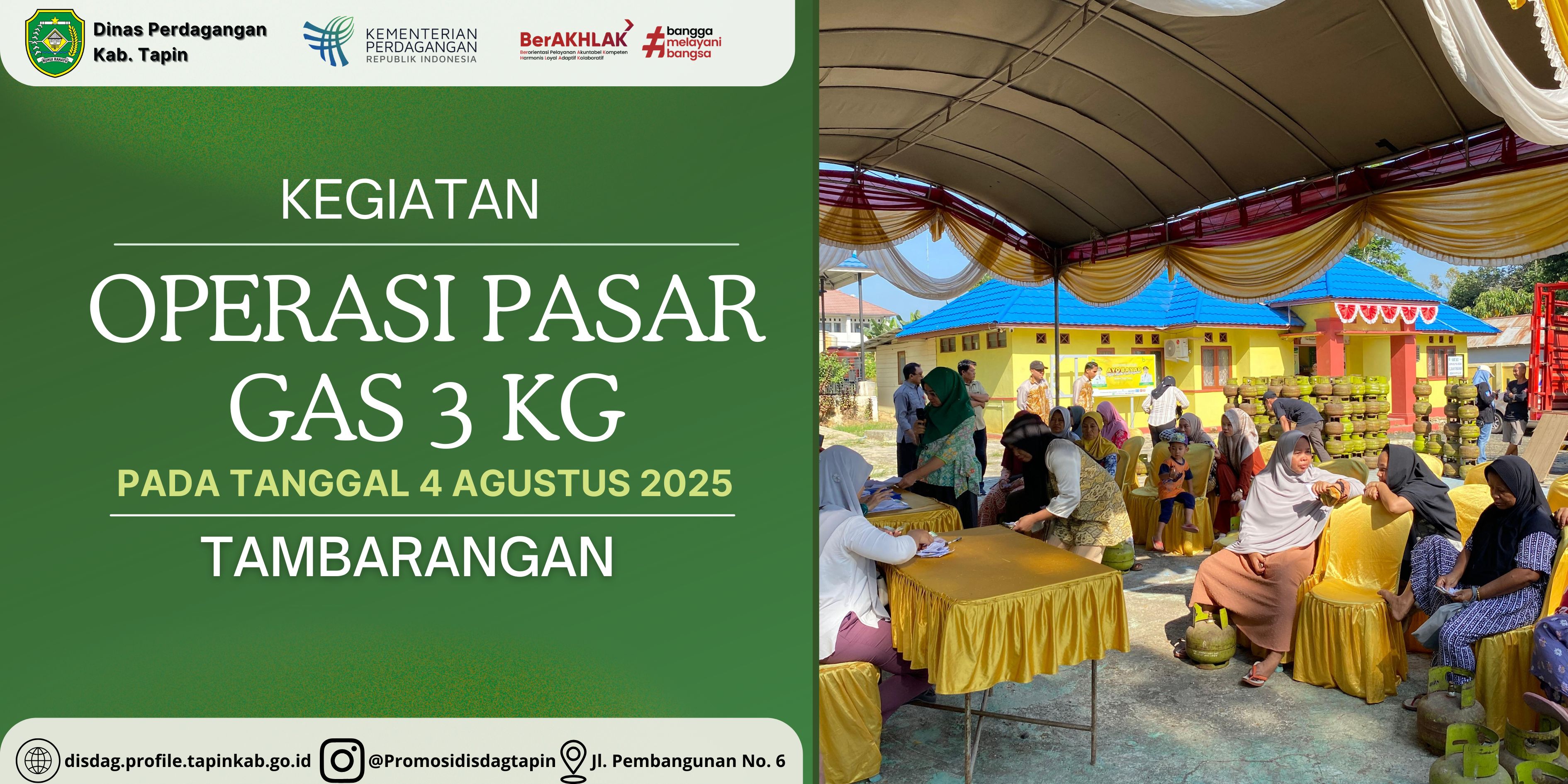 Operasi Pasar LPG 3 Kg di Kelurahan Tambarangan