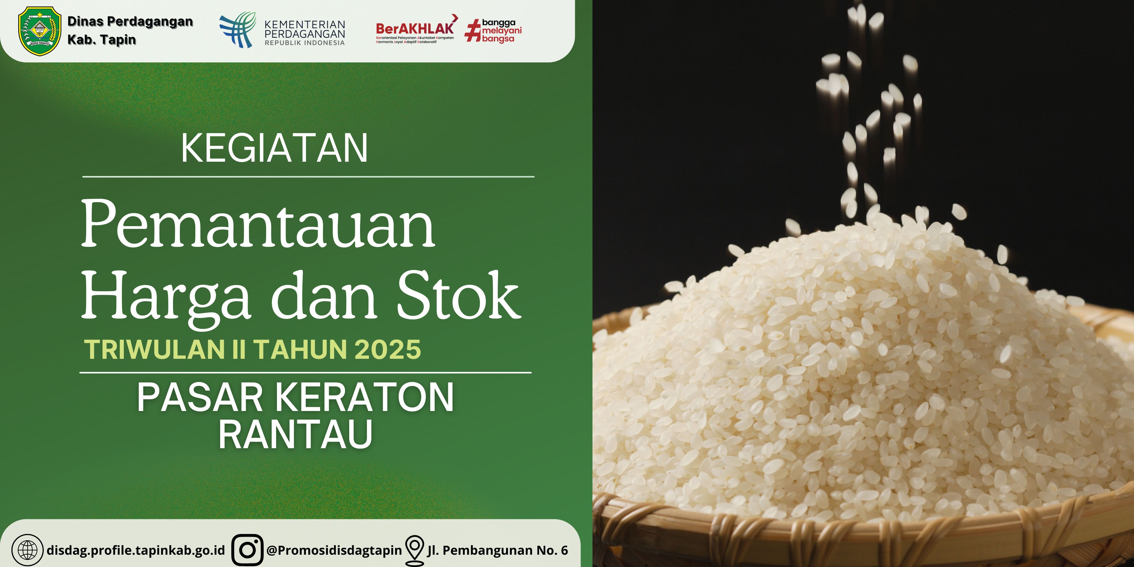 Pemantauan Harga dan Stok Bahan Pokok Triwulan II Tahun 2025: Harga Stabil, Pasokan Aman