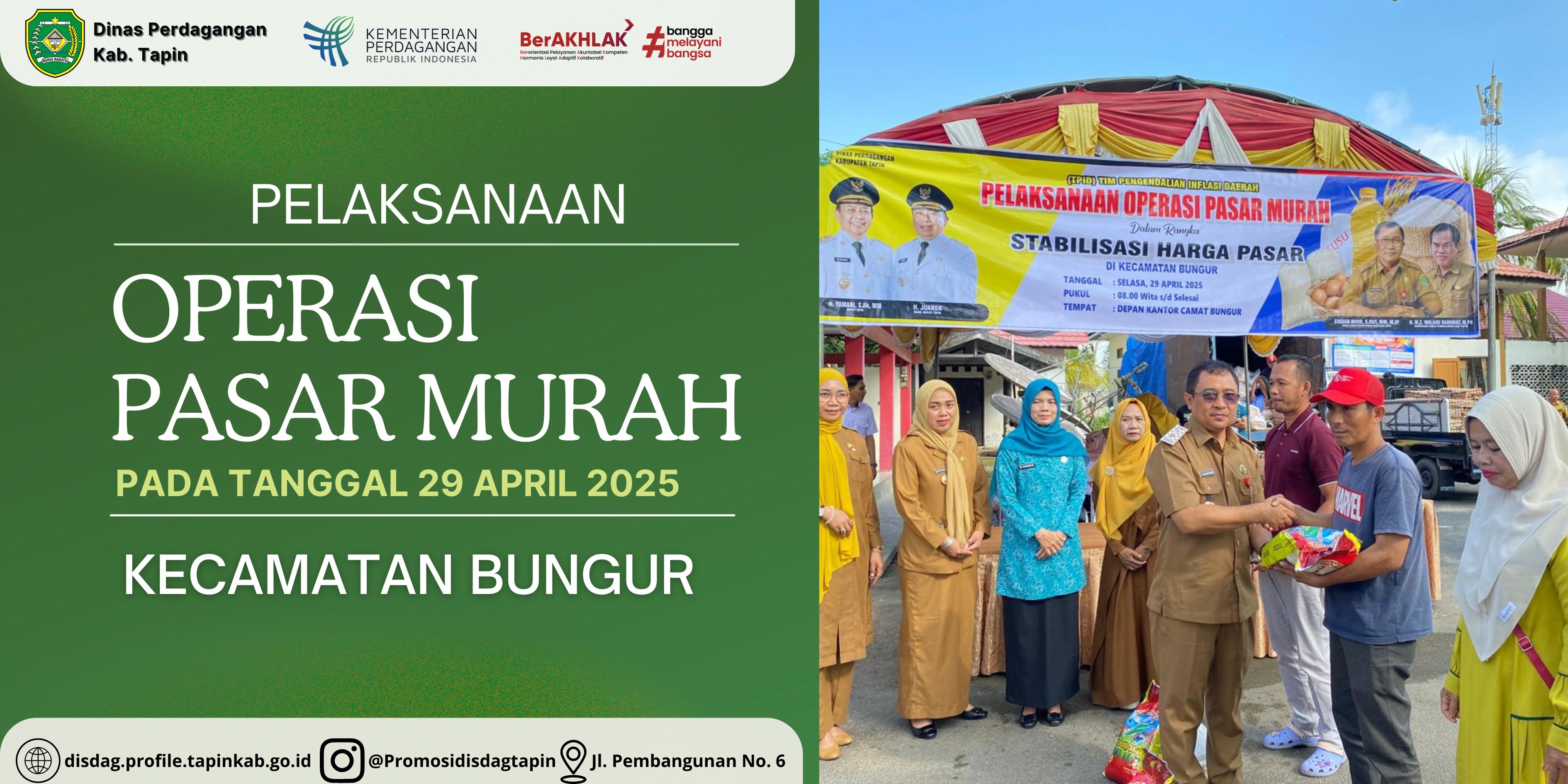Pelaksanaan Operasi Pasar Murah Di Kecamatan Bungur 