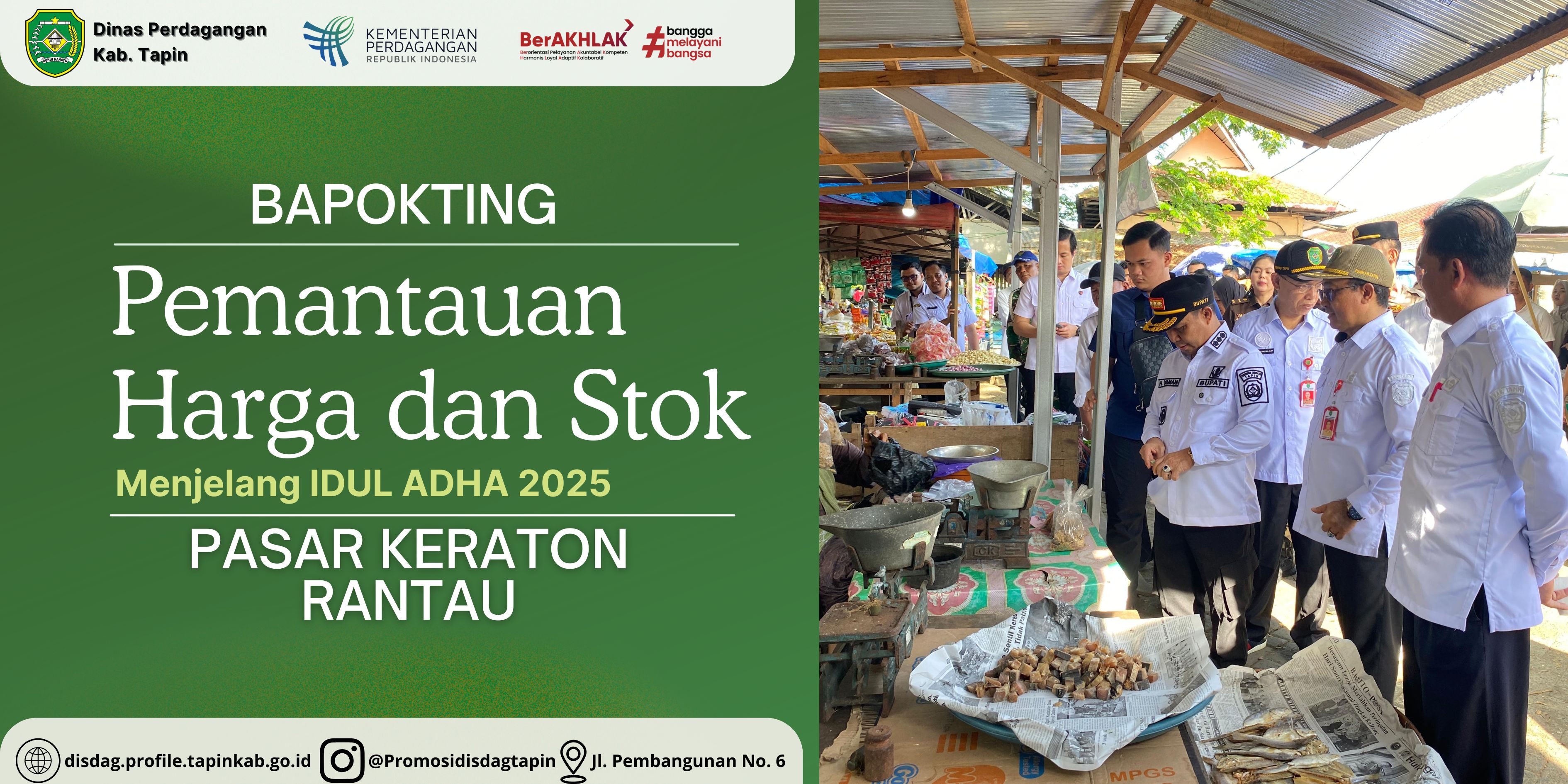 Harga dan Stok Pangan Tapin Stabil Menjelang Idul Adha 2025